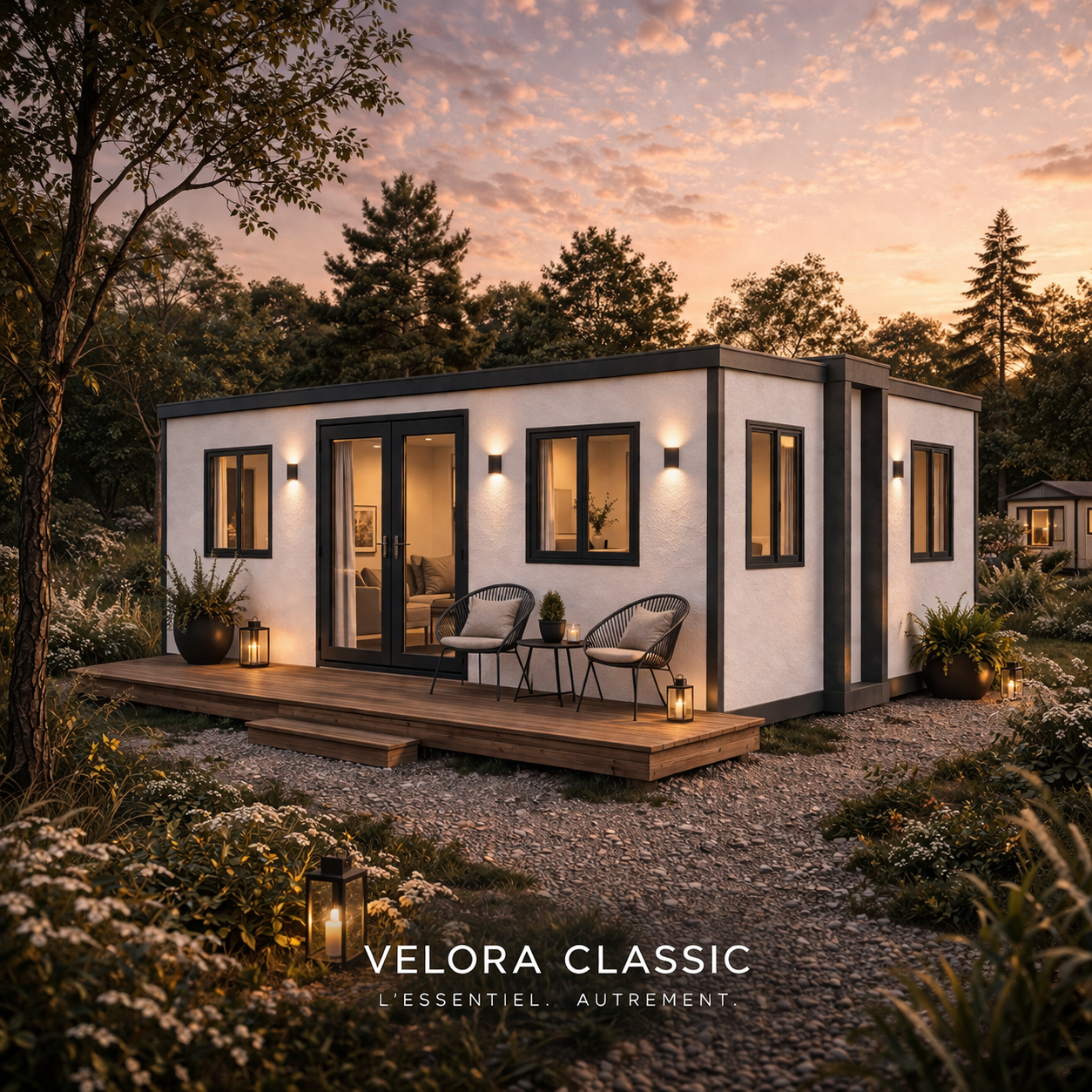 VELORA Classic – Lodge modulaire 74 m² - À partir de €39,900